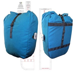 A photo of the 20L Bike Pannier Sewing Guide.