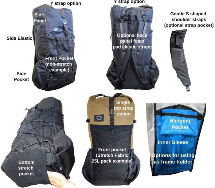 A photo of the 40 Litre Frameless* Ultralight Backpack.