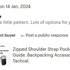 Thumbnail for A photo of the Shoulder Strap Zipped Pocket Sewing Guide. Backpacking Accessory Pouch, EDC, Tactical.