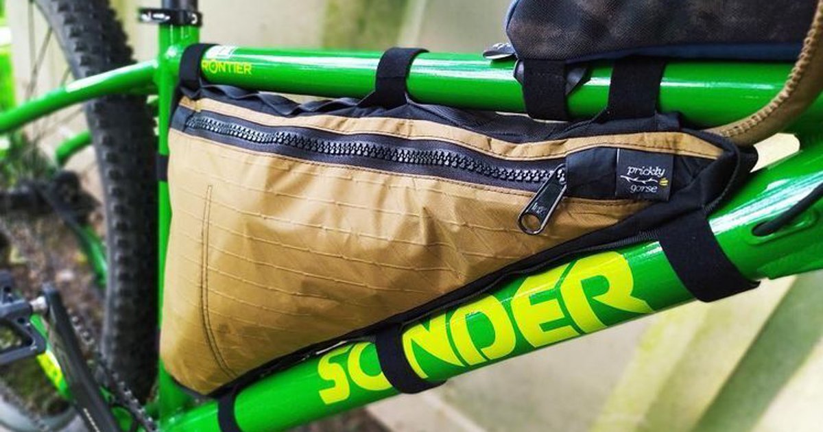 Custom Bike Zipped Frame Bags For Bikepacking and Commuting | MYOG